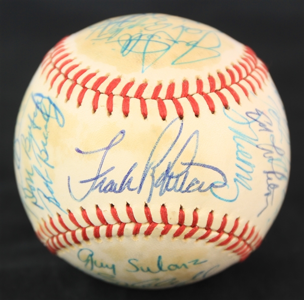 1981 San Francisco Giants Team Signed ONL Feeney Baseball w/ 25 Signatures Including Joe Morgan, Jack Clark & More (JSA)