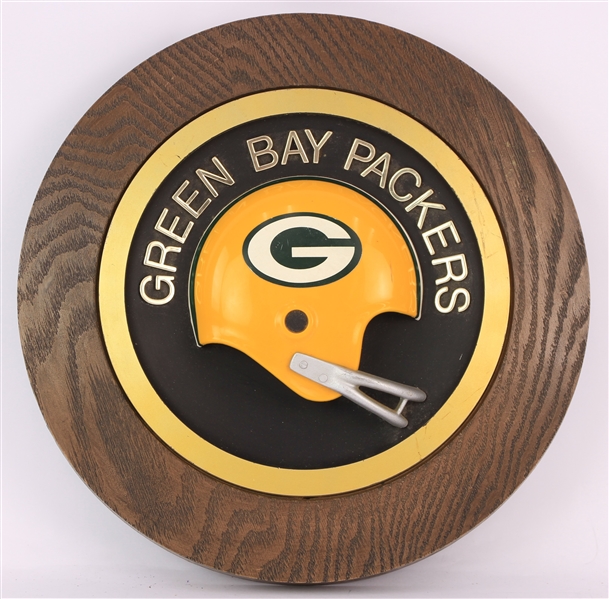 1970s Green Bay Packers 14" Hanging Helmet Display