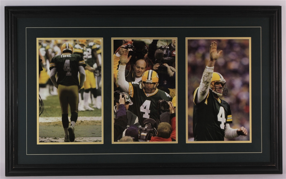1980s-2000s Green Bay Packers Framed Display Collection - Lot of 5