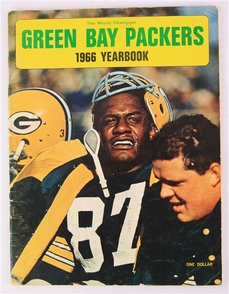 1966 Green Bay Packers Multi Signed Team Yearbook w/ 20 Signatures Including Bart Starr, Ray Nitschke, Jim Taylor, Paul Hornung & More (JSA)