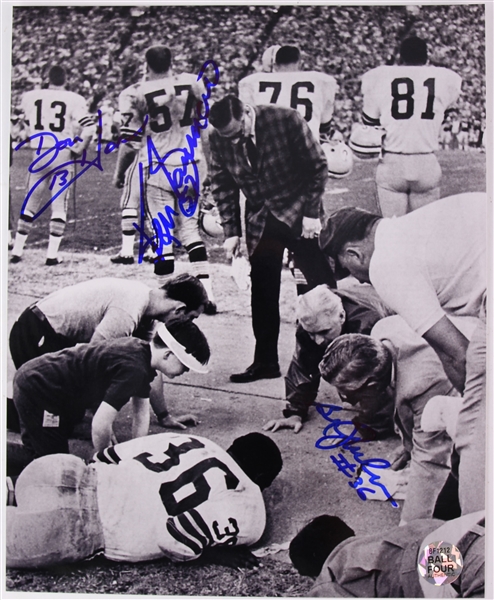 1967 Ben Wilson Don Horn Ken Bowman Green Bay Packers Signed 8" x 10" Photo (JSA)