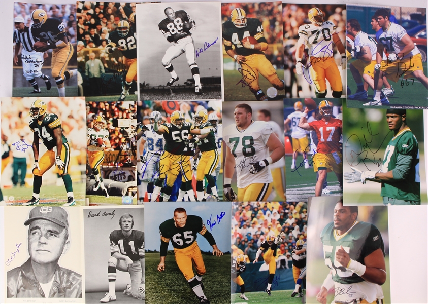 1960s-2000s Green Bay Packers Signed 8" x 10" Photos - Lot of 250+ w/ Bart Starr, Tony Canadeo, Ray Nitschke, Reggie White  & More