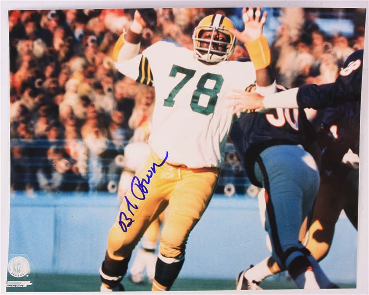 1990s Bob Brown Green Bay Packers Signed 8" x 10" Photo (JSA)