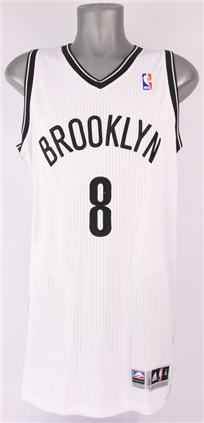 2012-14 Deron Williams Brooklyn Nets Signed Game Worn Home Jersey (MEARS A10 / JSA / Collection of Bill Bynum)