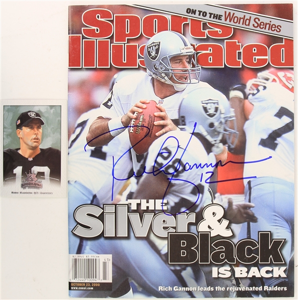 2000 Rich Gannon Oakland Raiders Signed Sports Illustrated Magazine (JSA)