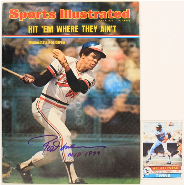1977 Rod Carew Minnesota Twins Signed Sports Illustrated Magazine (JSA)