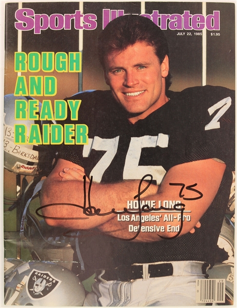 1985 Howie Long Los Angeles Raiders Signed Sports Illustrated Magazine (JSA)
