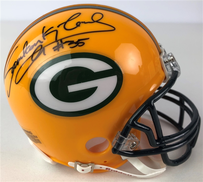 2005-06 Samkon Gado Green Bay Packers Signed Mini Helmet (JSA)