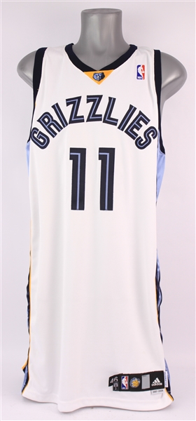2007-08 Mike Conley Memphis Grizzlies Game Worn Home Jersey (MEARS A10) Rookie Season