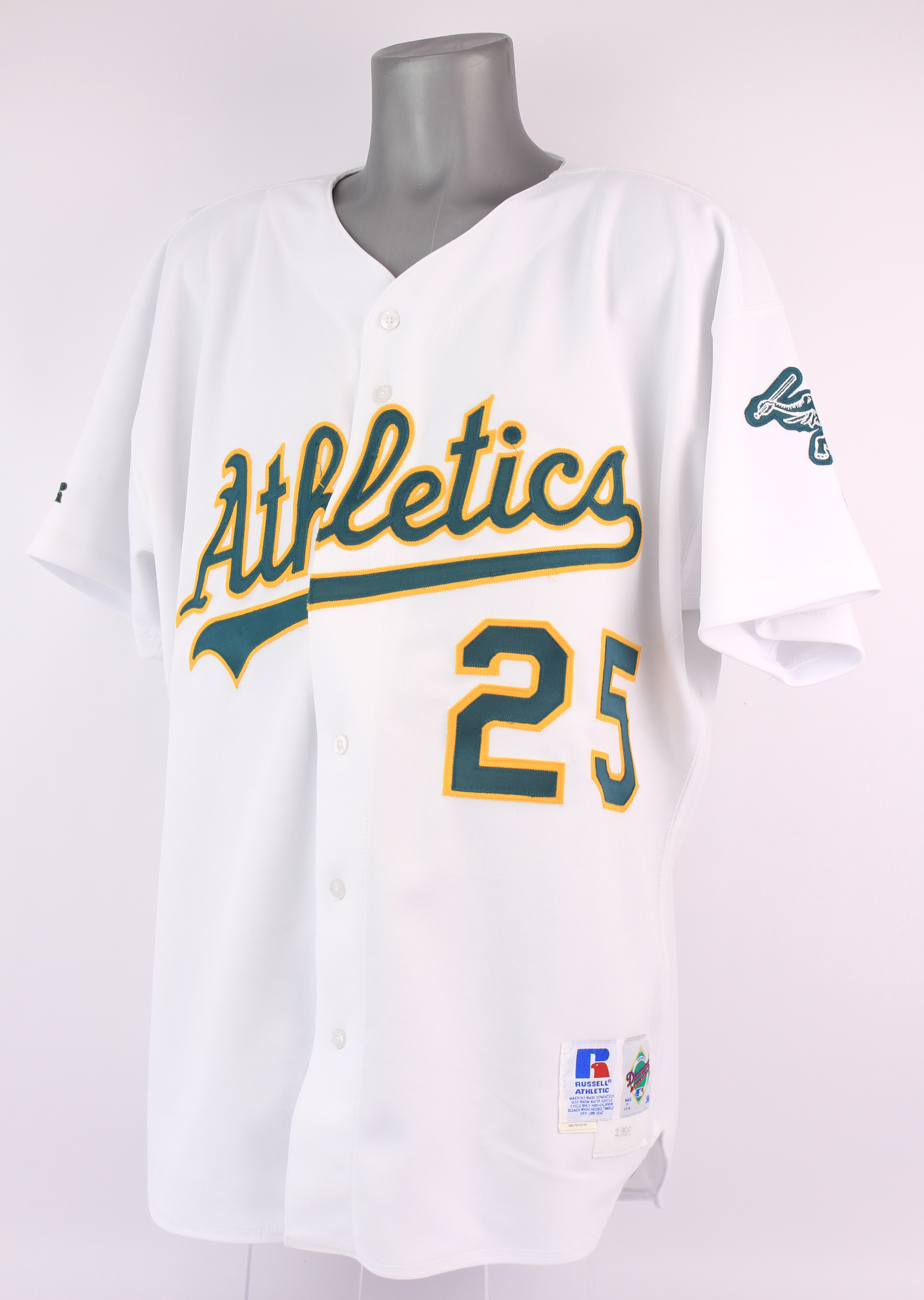 Lot Detail - 1996 Mark McGwire Oakland Athletics Home Jersey (MEARS A5)