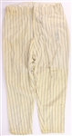 1958-59 Don Larsen New York Yankees Signed Game Worn Home Uniform Pants w/ 1956 World Series Game 5 Stub (MEARS LOA/JSA)