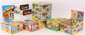 1986-87 Empty Baseball Trading Card Hobby Boxes - Lot of 10