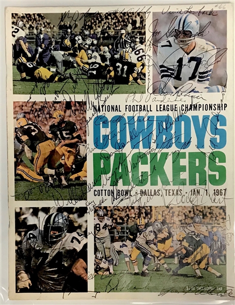 1967 Ray Nitschkes Personal Copy Green Bay Packers Multi Signed NFL Championship Game Program w/ 30+ Signatures Including Vince Lombardi, Bart Starr, Jim Taylor & More (JSA)