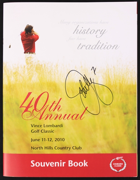 2010 Multi Signed Vince Lombardi Golf Classic Program w/ 7 Signatures Including John Elway, Jerry Kramer & More (JSA)