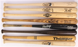 1983-2019 Milwaukee Brewers Professional Model Game Used Bats - Lot of 8 w/ Rick Manning, Casey McGehee, Lorenzo Cain & More (MEARS LOA)