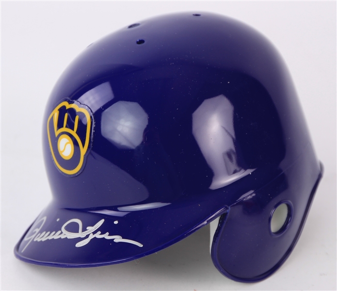 2007 Rollie Fingers Milwaukee Brewers Signed Mini Batting Helmet (JSA/MLB Hologram)