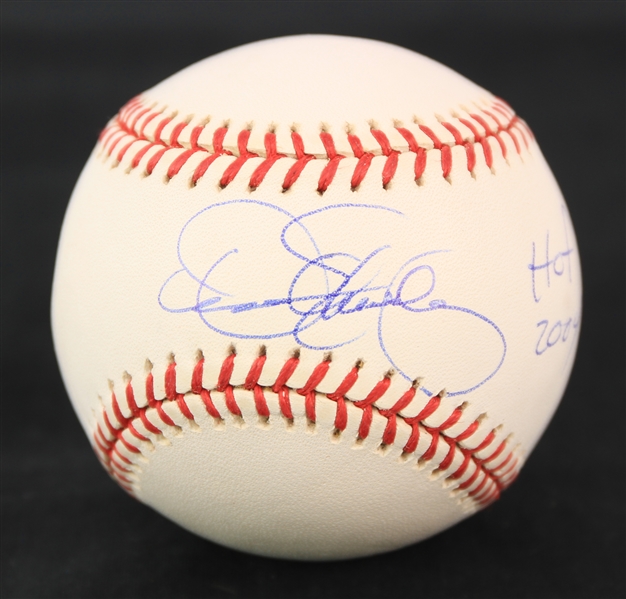 2000s Dennis Eckersley Oakland Athletics Signed OAL Budig Baseball (JSA)