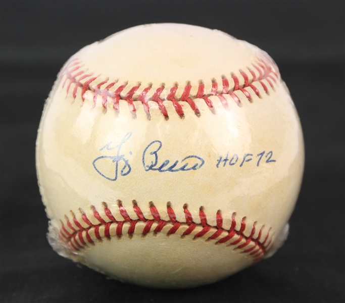 1995-99 Yogi Berra New York Yankees Signed OAL Budig Baseball (JSA)