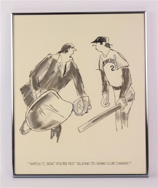 1970s Watch It Son Youre Not Talking To Some Club Owner 14" x 17" Framed Illustration