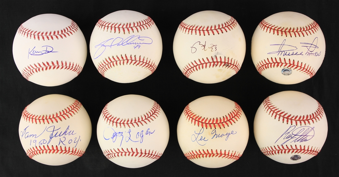 1990s-2000s Signed Baseball Collection - Lot of 8 w/ Rusty Staub, Minnie Minoso, Khris Davis & More (JSA)