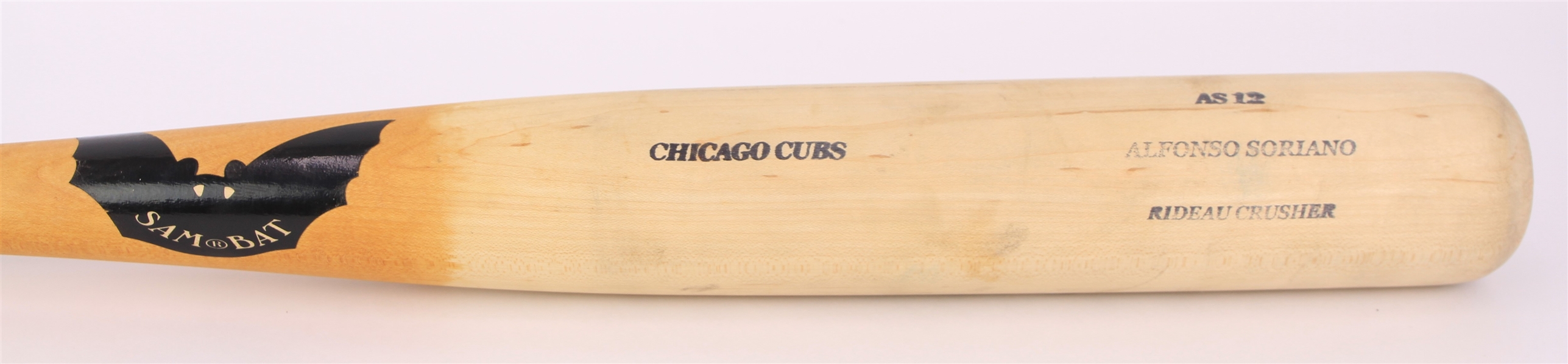 2007 Alfonso Soriano Chicago Cubs SamBat Professional Model Bat (MEARS A7)