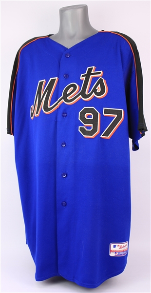 2005 Nelson Silverio New York Mets Batting Practice Jersey (MEARS LOA/Steiner)