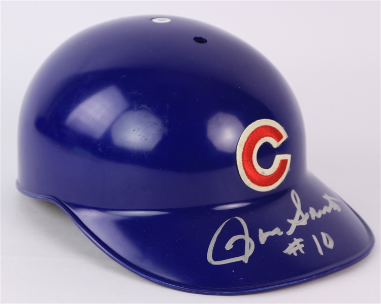 2000s Ron Santo Chicago Cubs Signed Batting Helmet (JSA)