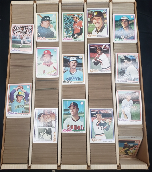 1978 Topps Baseball Card Lot (3,800+)