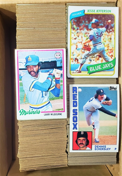 1980 Topps Baseball Card Lot (1,000+)