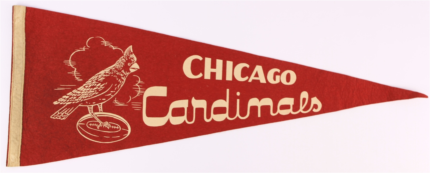 1950s Chicago Cardinals Full Size 29" Pennant