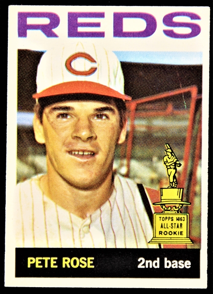 1964 Pete Rose Cincinnati Reds Topps Baseball Trading Card