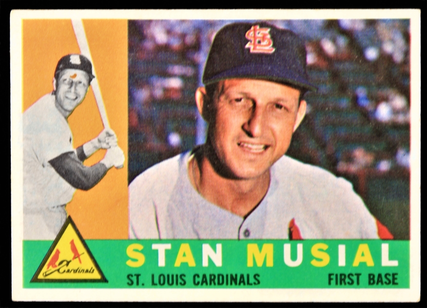 1960 Stan Musial St. Louis Cardinals Topps Baseball Trading Card