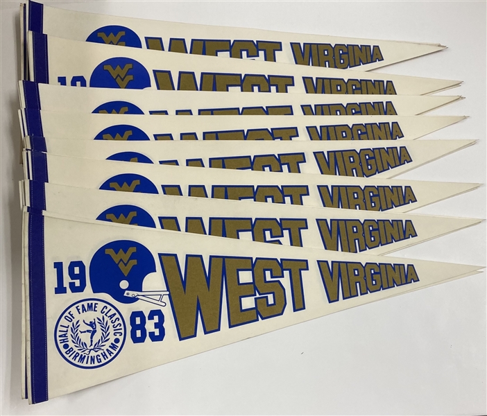 1983 West Virginia 29" Pennants (Lot of 50)