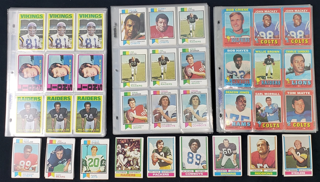 1970s Topps Football Card Lot (300+ ) HOFers, Stars, Commons