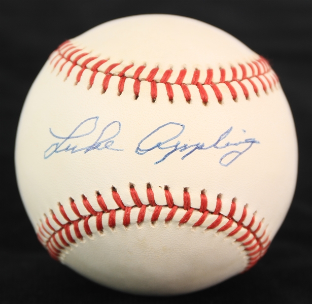 1985-89 Luke Appling Chicago White Sox Signed OAL Brown Baseball (JSA)