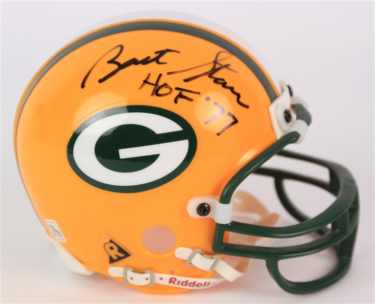 2000s Bart Starr Green Bay Packers Signed Mini Helmet (PSA/DNA)