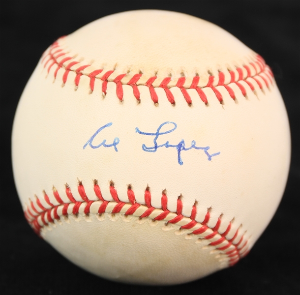 1995-99 Al Lopez Chicago White Sox Signed OAL Budig Baseball (JSA)