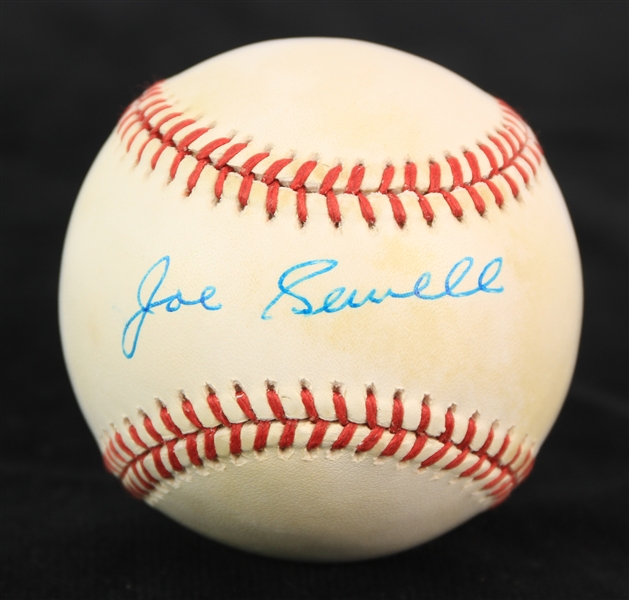 1985-89 Joe Sewell Cleveland Indians Signed OAL Brown Baseball (JSA)