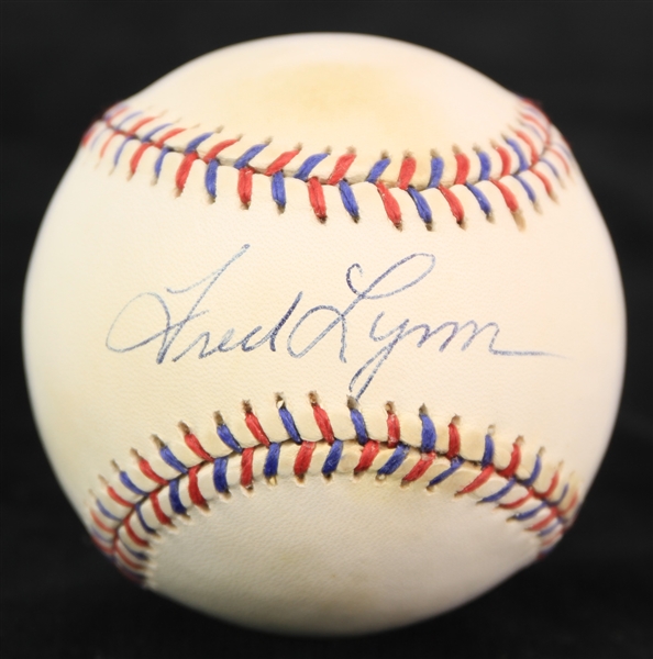 1995 Fred Lynn Boston Red Sox Signed Official All Star Game Baseball (JSA)