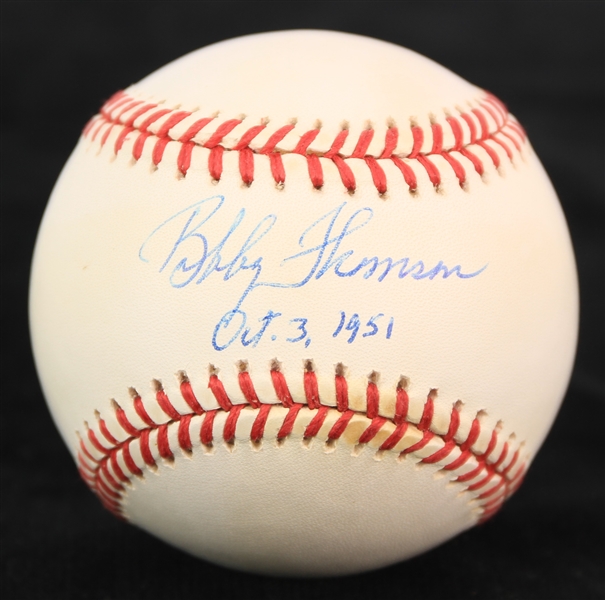 1995-99 Bobby Thomson New York Giants Signed ONL Coleman Baseball (JSA)