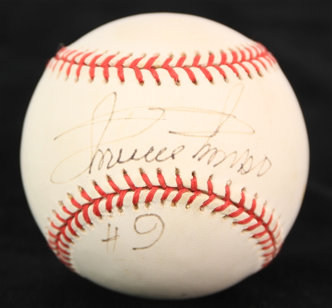 1995-99 Minnie Minoso Chicago White Sox Signed OAL Budig Baseball (JSA)
