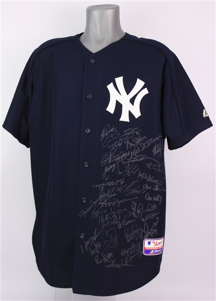 2000s New York Yankees Multi Signed Jersey w/ 30+ Signatures Including Reggie Jackson, Mariano Rivera, Don Mattingly & More (JSA)