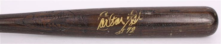 1983-85 Carlton Fisk Chicago White Sox Signed Louisville Slugger Professional Model Bat (MEARS A5/JSA)