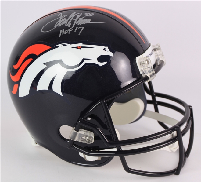 2017 Terrell Davis Denver Broncos Signed Full Size Display Helmet (*JSA*)