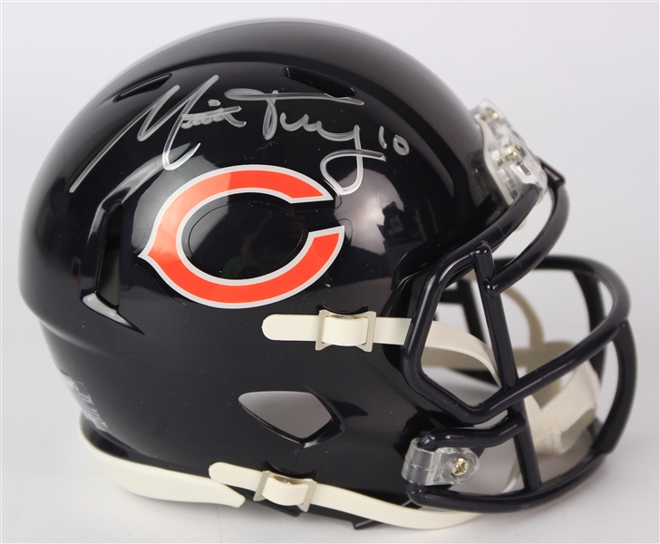 2017-20 Mitchell Trubisky Chicago Bears Signed Mini Helmet (JSA/Fanatics)