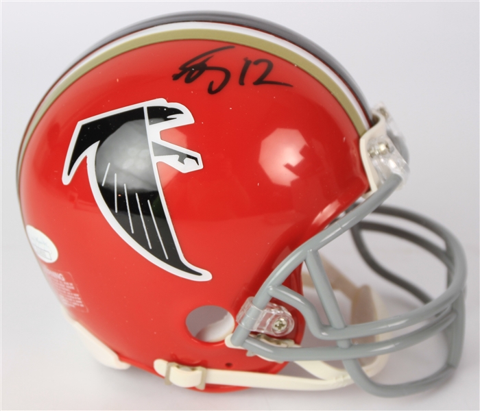 2016-19 Mohamed Sanu Atlanta Falcons Signed Mini Helmet (*JSA*)