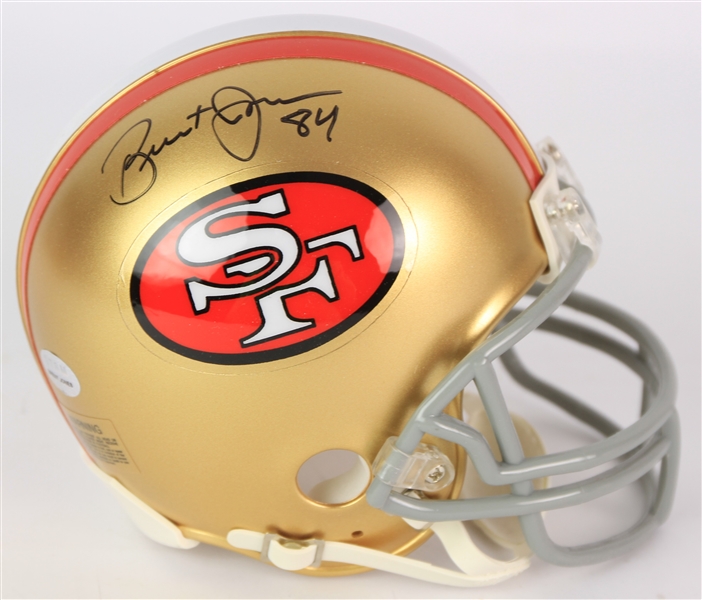 2014 Brent Jones San Francisco 49ers Signed Mini Helmet (JSA)