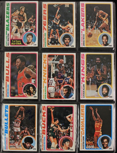 1978 Topps Basketball Trading Cards - Complete Set of 132