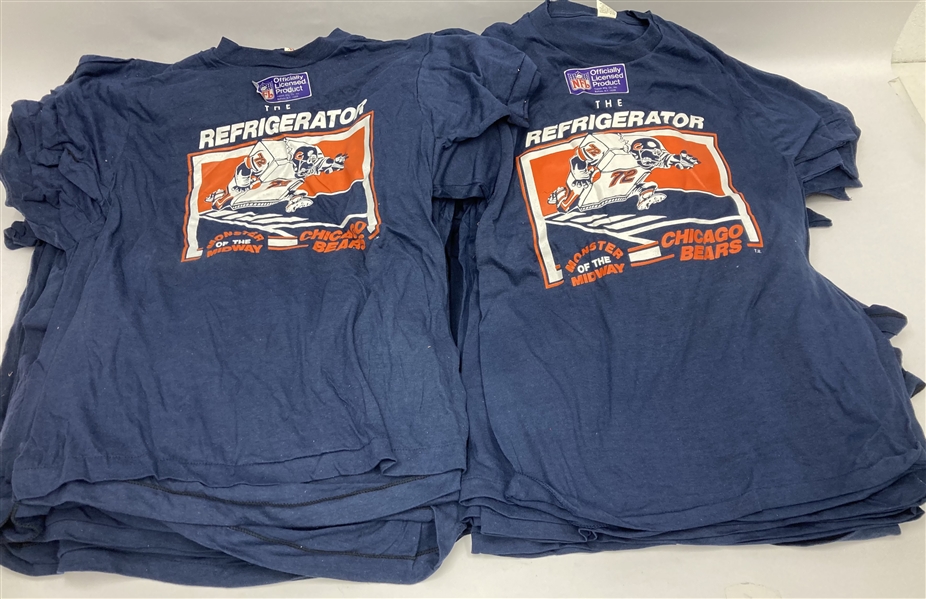 1987 William "The Refrigerator" Perry Chicago Bears T-Shirts - Lot of 50+