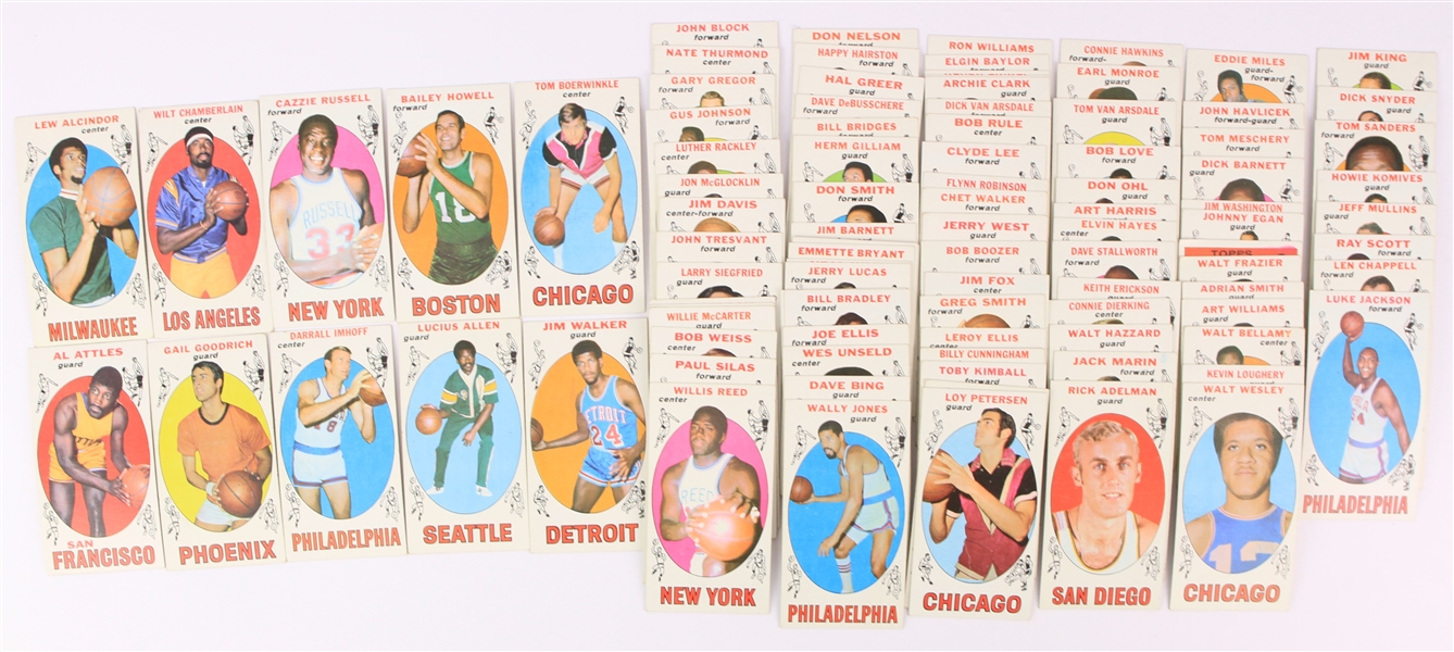 1969 Topps Basketball Trading Cards Complete Set of 99 Cards w/ Lew Alcindor Rookie & More